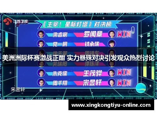 美洲洲际杯赛激战正酣 实力悬殊对决引发观众热烈讨论